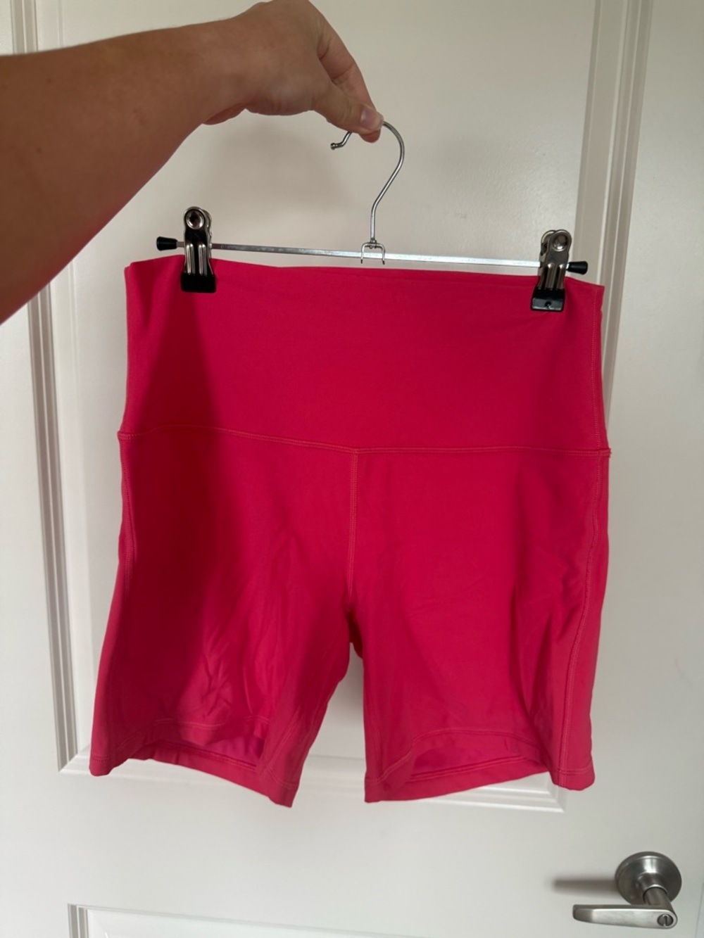 lululemon athletica High-Rise Bike Shorts in Bright Pink